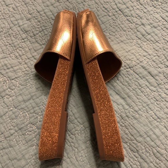 Never Worn Chocolat Blu Viveca Rose Gold Leather Sandal - Picture 7 of 7